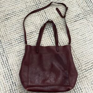 Madewell The Medium Transport Tote, chocolate raisin color